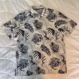 Palm Tommy Bahama Short Sleeve Button Down Shirt